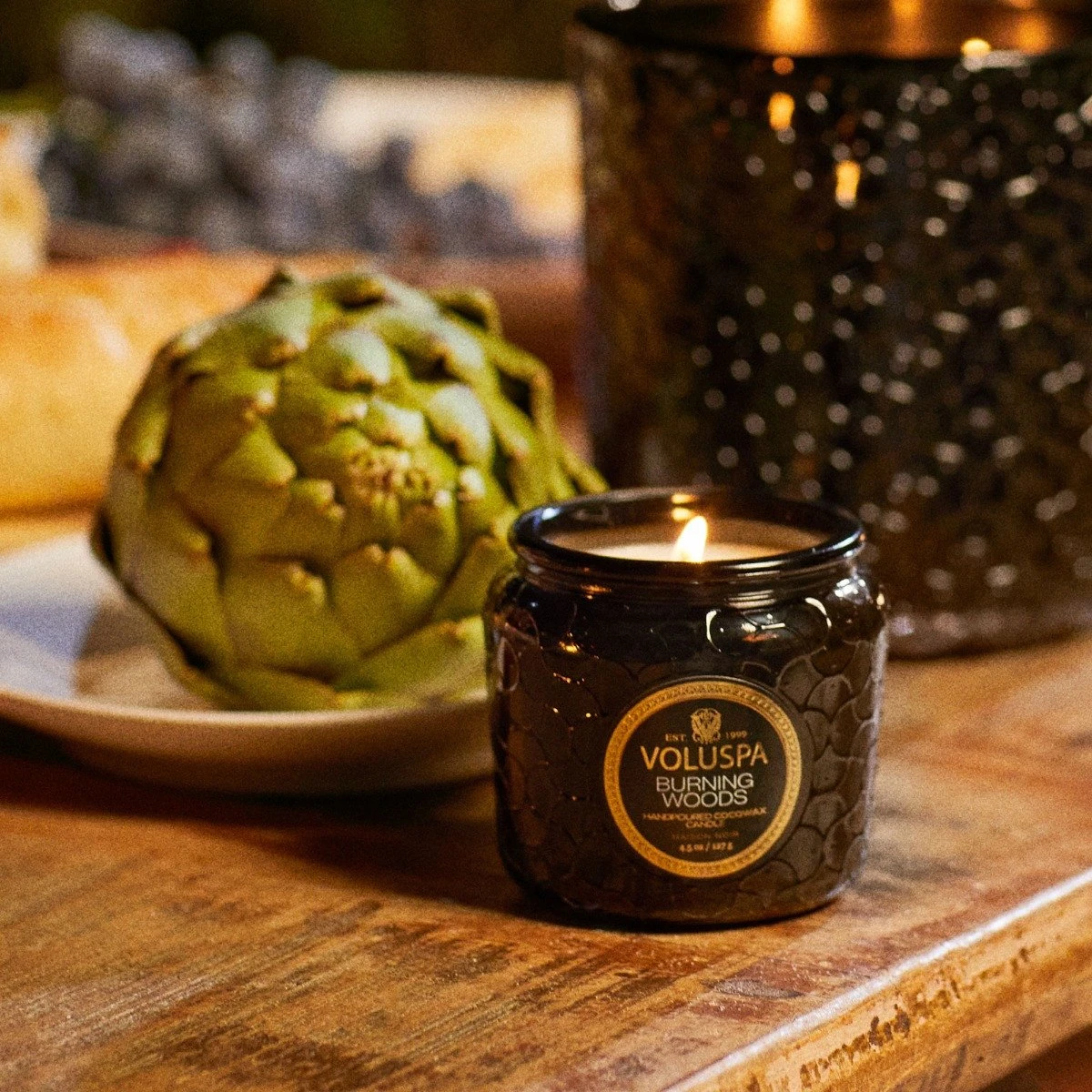 Voluspa - Burning Woods Petite Jar Candle 6 Voluspa - Burning Woods Petite Jar Candle - Image 4