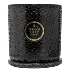 Voluspa - Burning Woods 5 Wick Hearth Candle -Voluspa fa22 propt burning woods 8507 3