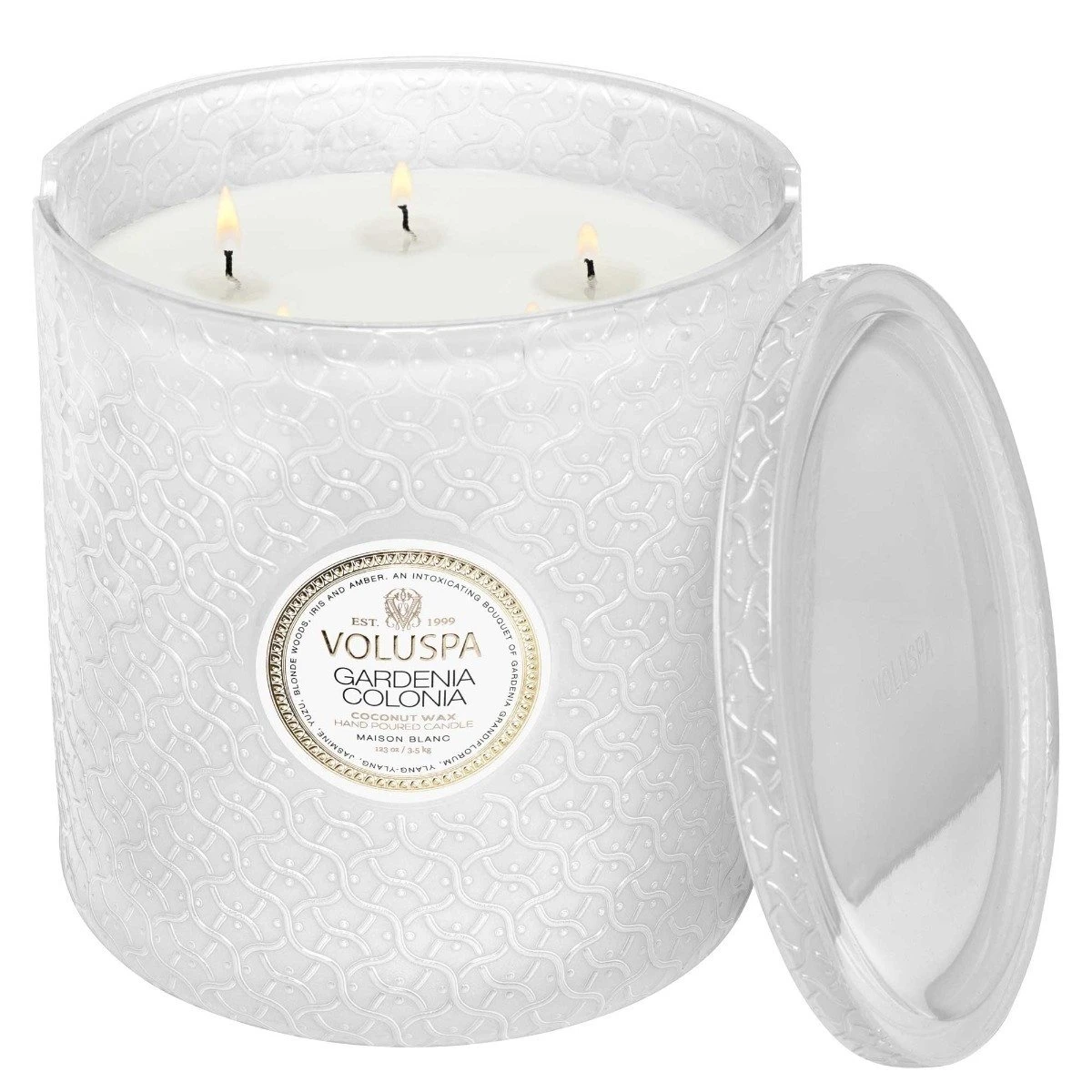 Voluspa - Gardenia Colonia 5 Wick Hearth Candle 4 Voluspa - Gardenia Colonia 5 Wick Hearth Candle - Image 2