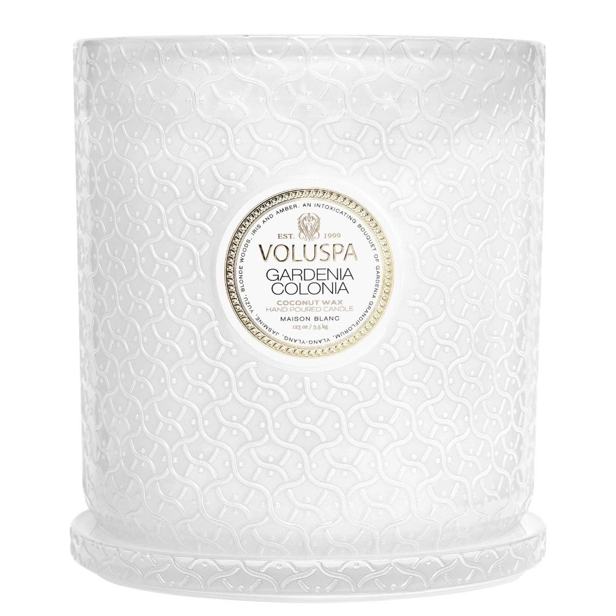 Voluspa - Gardenia Colonia 5 Wick Hearth Candle 5 Voluspa - Gardenia Colonia 5 Wick Hearth Candle - Image 3
