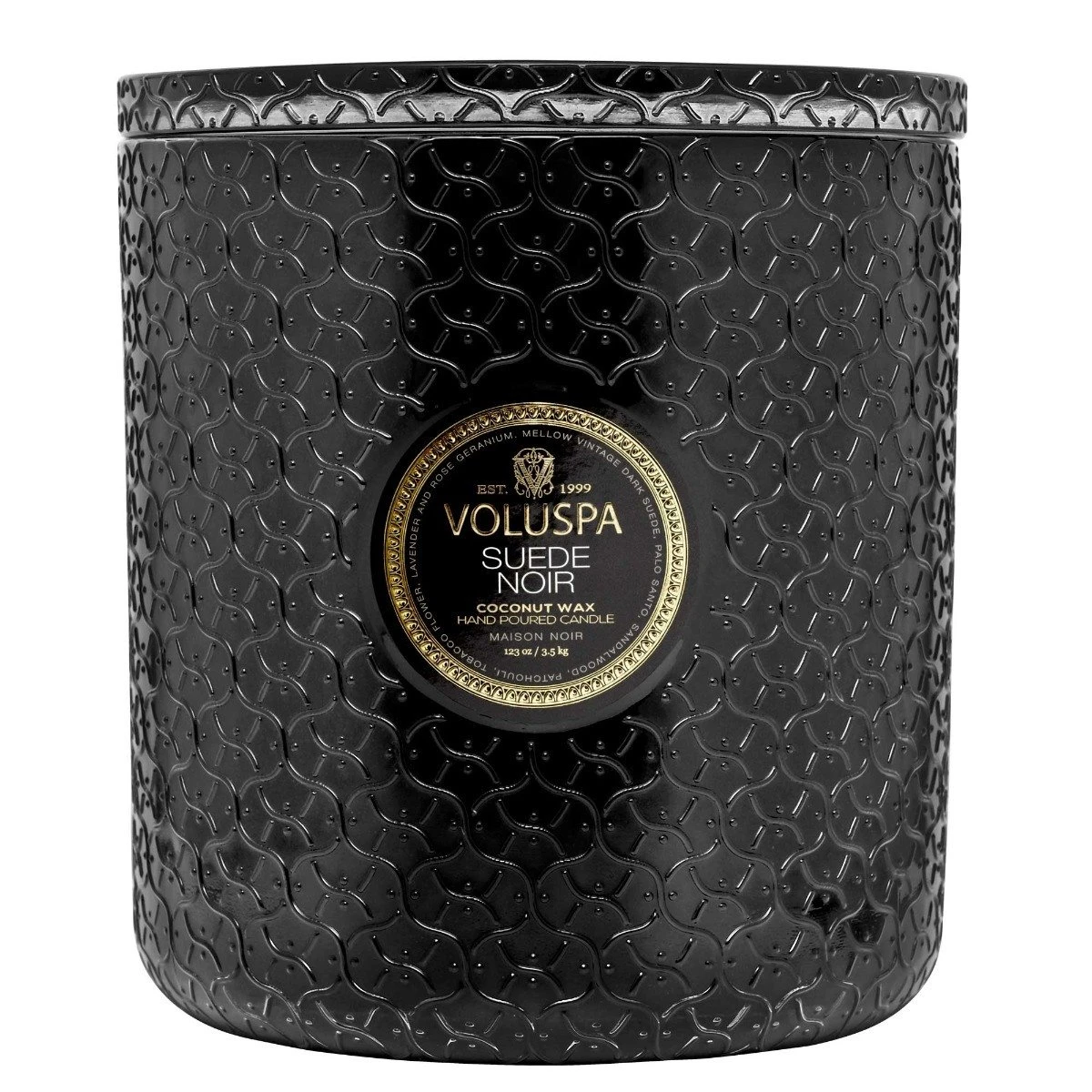 Voluspa - Suede Noir 5 Wick Hearth Candle 3 Voluspa - Suede Noir 5 Wick Hearth Candle