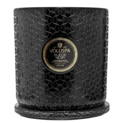 Voluspa - Suede Noir 5 Wick Hearth Candle 8 Voluspa - Suede Noir 5 Wick Hearth Candle -Voluspa fa22 propt suede noir 8503 3