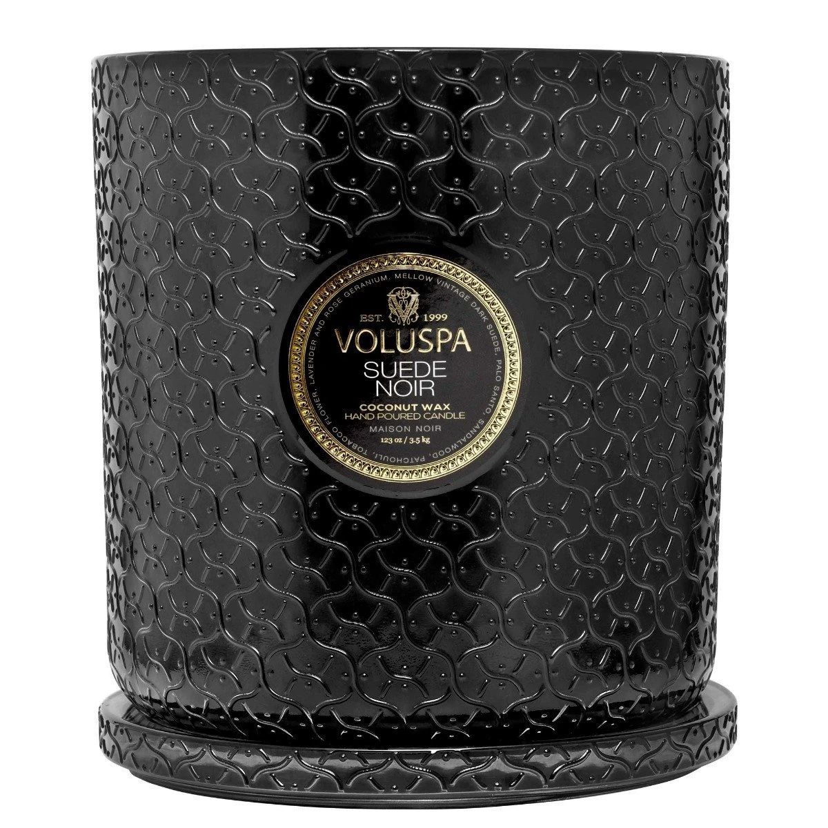 Voluspa - Suede Noir 5 Wick Hearth Candle 5 Voluspa - Suede Noir 5 Wick Hearth Candle - Image 3
