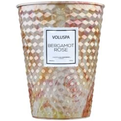 Voluspa Bergamot Rose - 2 Wick Table Tin Candle