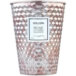 Voluspa Rose Colored Glasses - 2 Wick Table Tin Candle