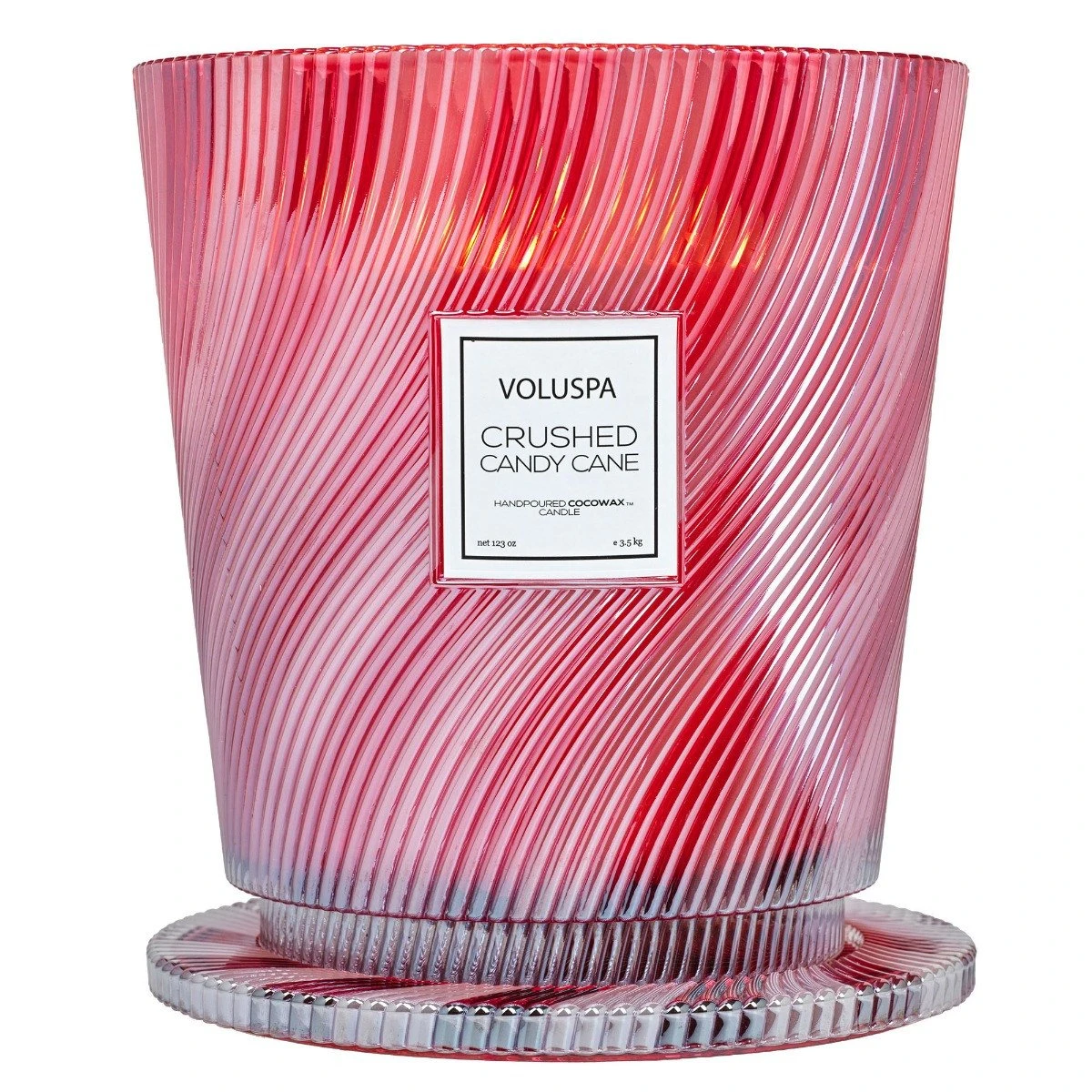 Voluspa - Crushed Candy Cane 5 Wick Hearth Candle 5 Voluspa - Crushed Candy Cane 5 Wick Hearth Candle - Image 3