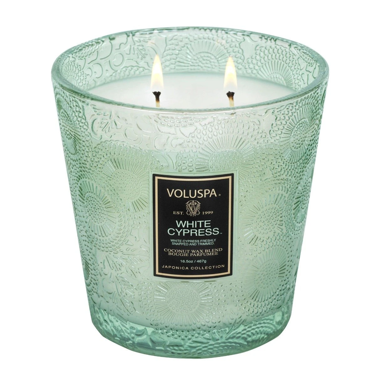Voluspa - White Cypress 2 Wick Hearth Candle 4 Voluspa - White Cypress 2 Wick Hearth Candle - Image 2