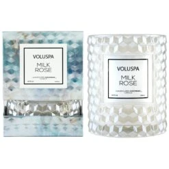 Voluspa Milk Rose - Cloche Candle