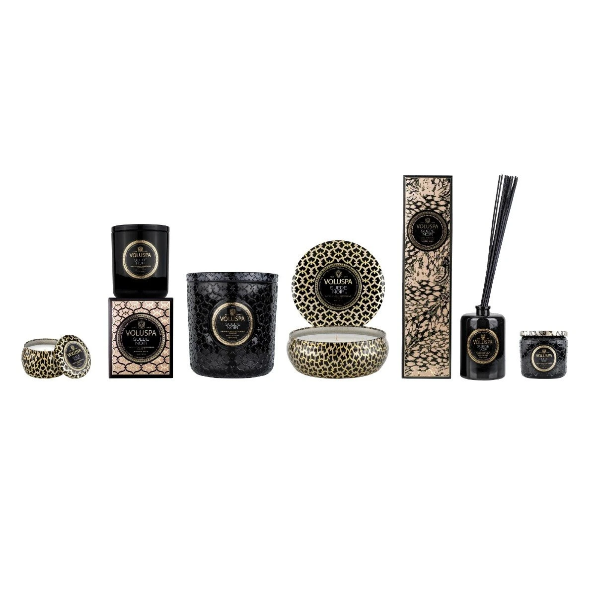 Voluspa - Suede Noir 5 Wick Hearth Candle 6 Voluspa - Suede Noir 5 Wick Hearth Candle - Image 4