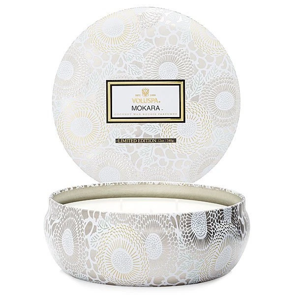 Voluspa - Mokara 3 Wick Tin Candle 3 Voluspa - Mokara 3 Wick Tin Candle
