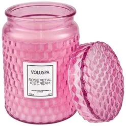 Voluspa - Rose Petal Ice Cream Candle -Voluspa rosepetallrgglsjar