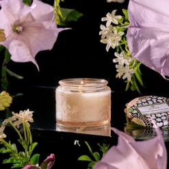 Voluspa - Jasmine Midnight Blooms Small Glass Jar Candle -Voluspa s23 ing 72434 web