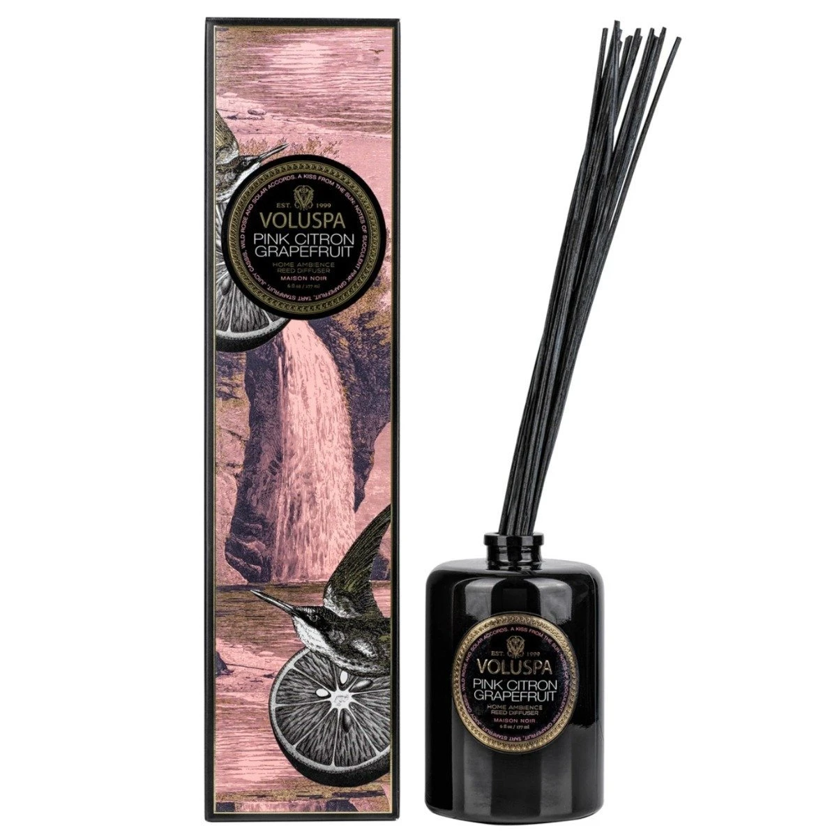 Voluspa - Pink Citron Grapefruit Diffuser 4 Voluspa - Pink Citron Grapefruit Diffuser - Image 2