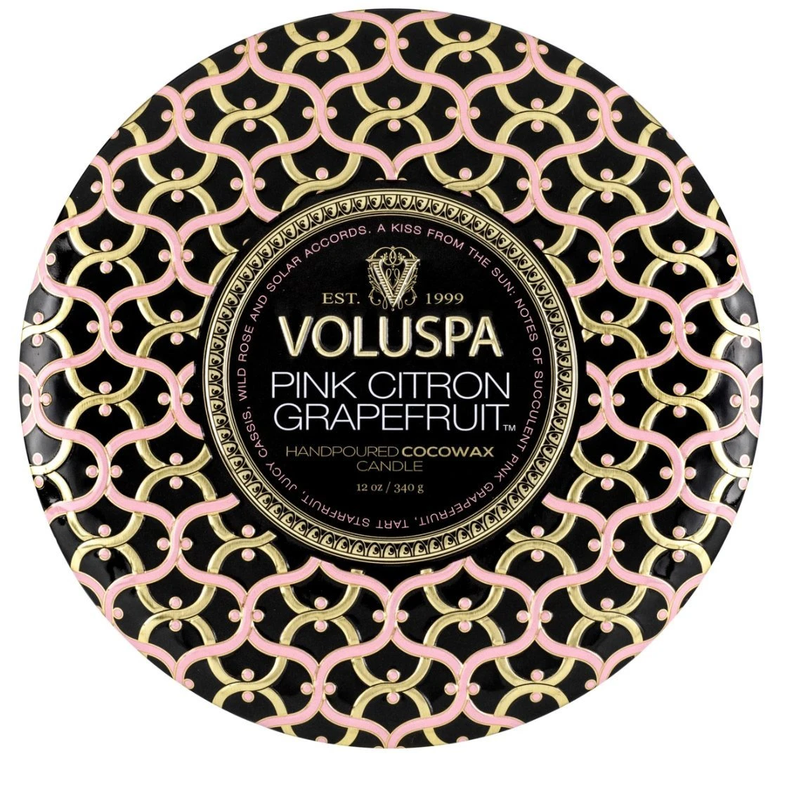 Voluspa - Pink Citron Grapefruit 3 Wick Tin Candle 5 Voluspa - Pink Citron Grapefruit 3 Wick Tin Candle - Image 3