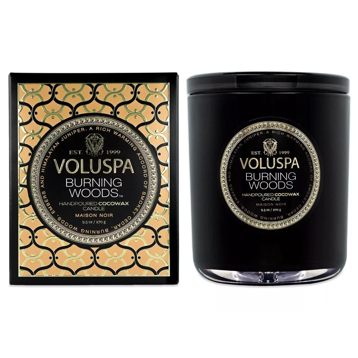 Voluspa - Burning Woods Candle 3 Voluspa - Burning Woods Candle