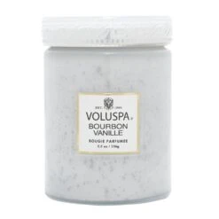 Voluspa - Bourbon Vanille Embossed Small Glass Candle