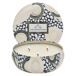 Voluspa - Jasmine Midnight Blooms 3 Wick Tin Candle