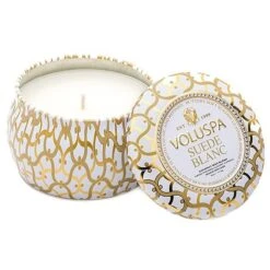 Voluspa - Suede Blanc Mini Tin Candle